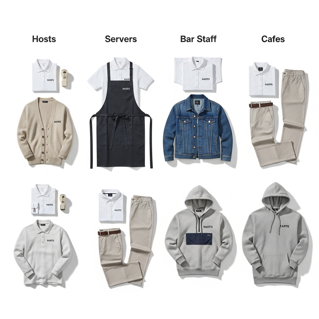 restaurant uniform system FOH kits